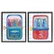 Stupell Industries Whimsical Silly Sardines 2pc Floating Frame Set, design by Courtney Prahl